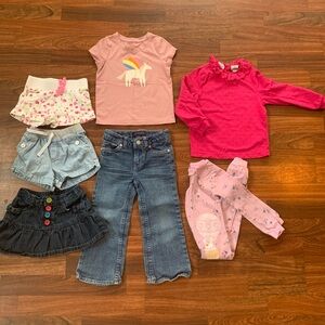 Lot of Girls 3T Clothing Bundle- Shorts short/long sleeve Shirts Skirt Jeans